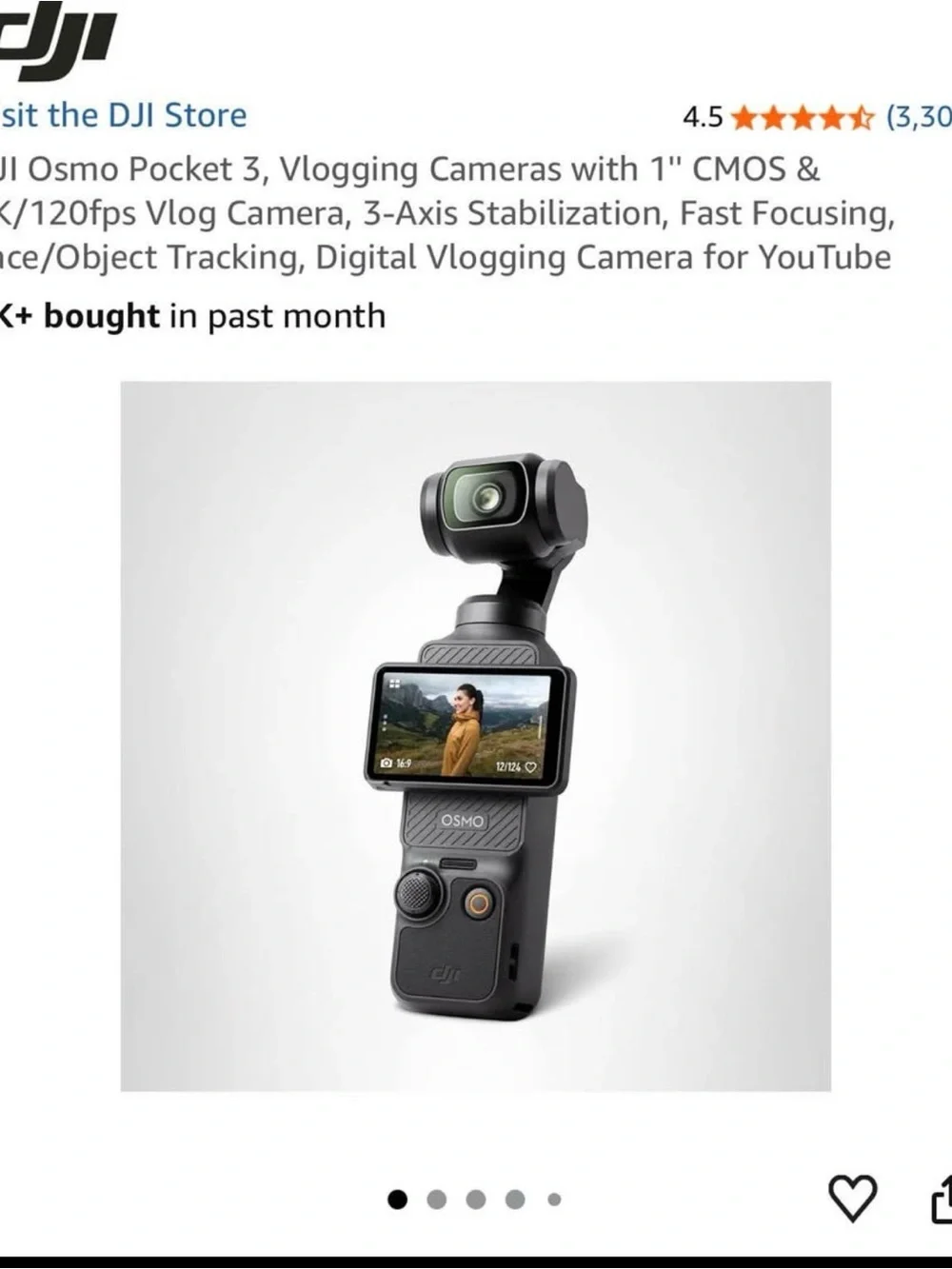 DJI Pocket Gimbal Camera - Black
